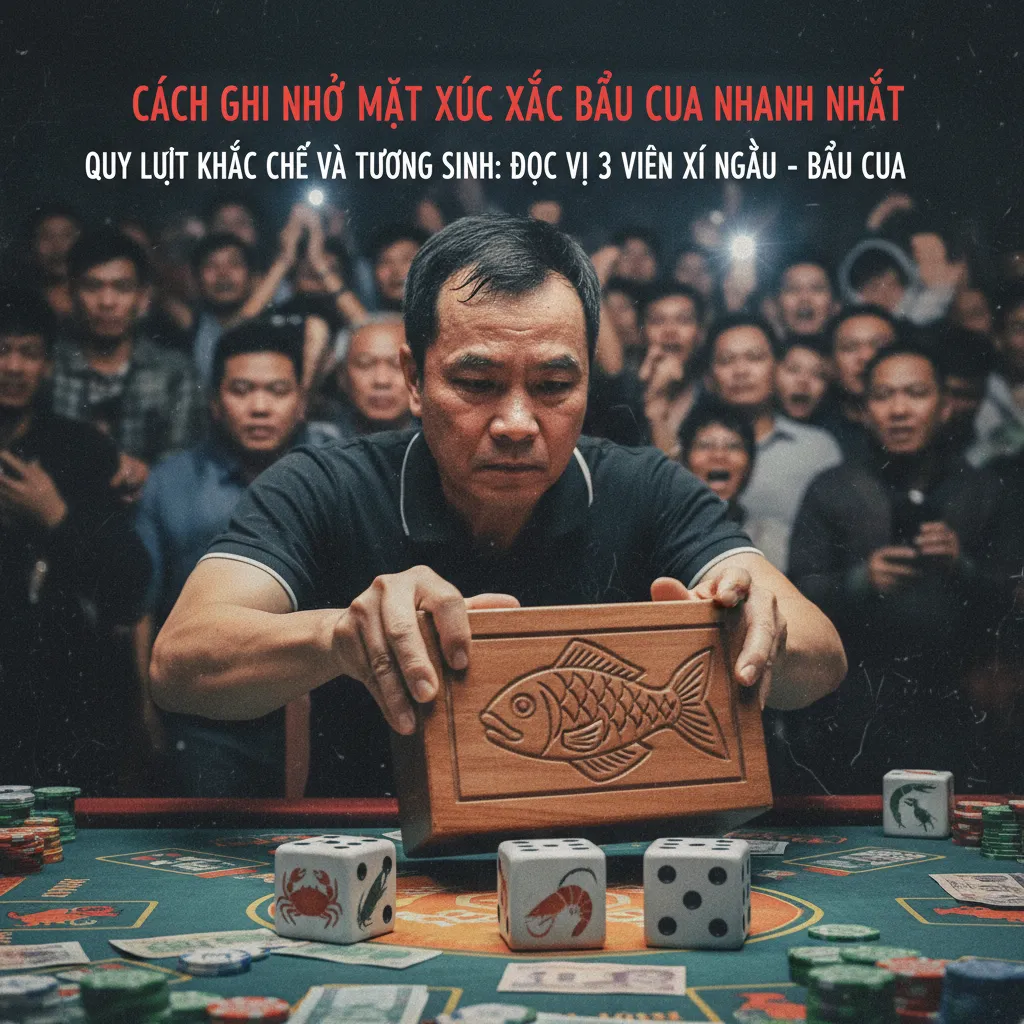 Các cặp mặt đối diện trong xí ngầu Bầu Cua